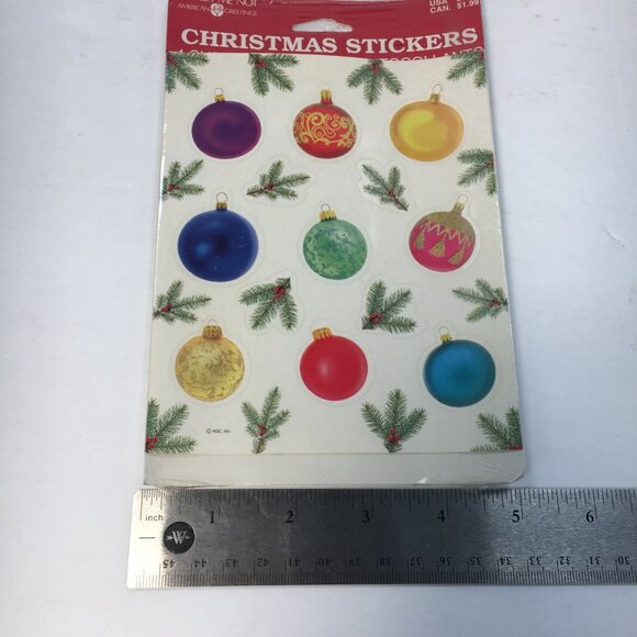 American Greetings Vintage Christmas Stickers Set Of 4 Sheets Crafts Decorating - Picture 8 of 9